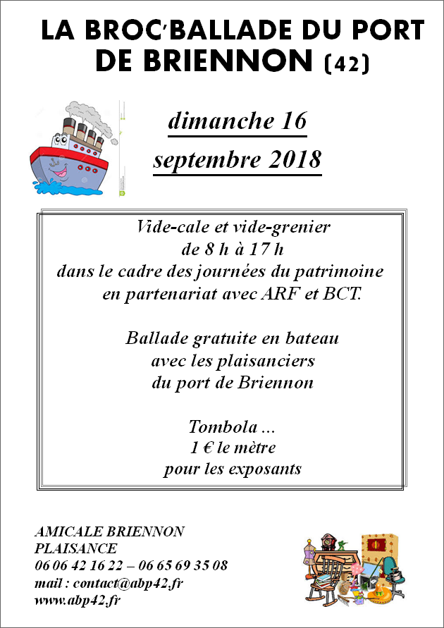 Manifestaion le 16 septembre sur le parking du port de Briennon - La broc'Ballade